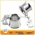 TP011102 316 stainless steel cat body jewelry, ear tunnel body piercing jewelry
